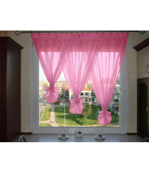 Кухонные занавески Римма арт - 9 цвет розовый
